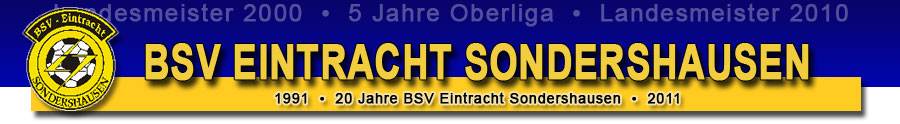 BSV Eintracht Sondershausen e.V., Startseite