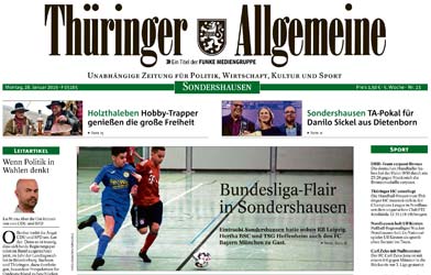 Thüringer Allgemeine vom 28.01.2019